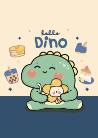 Hello! Dino Cute : Navy
