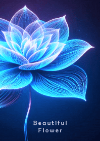 Beautiful Flower-Light Blue Shine 3