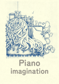 piano imagination  Royal blue