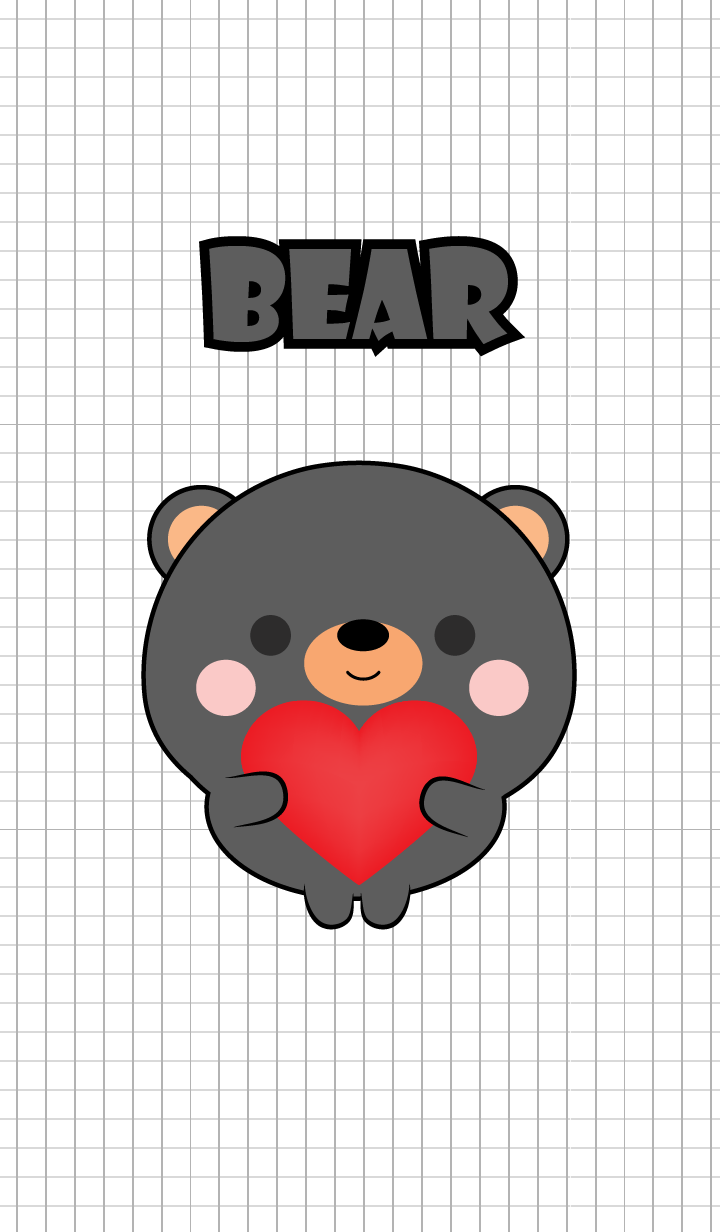 Mini Cute Black Bear Theme