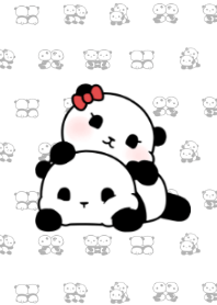 Twin panda(simple)