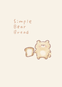 簡單的 小熊麵包 淺褐色的