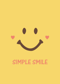 SIMPLE SMILE. -Yellow&Brown-