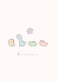 ไดโนเสาร์ตัวเล็ก : beige pastel