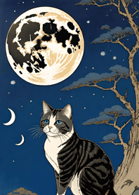 Cat under the Moon AD1173