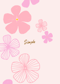 simple Line flower19 from Japan