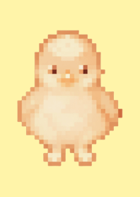 Chick Pixel Art Tema Amarelo 05