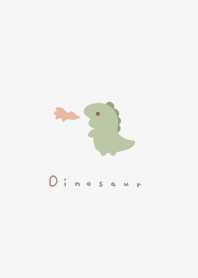 Yuru Dinosaur(green)/ light gray