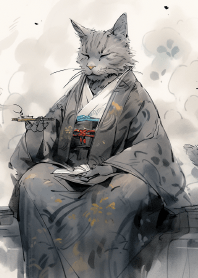 貓咪水墨畫!