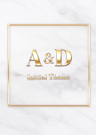 [ A&D ] Initial Theme  Gold White