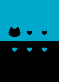 cute cat&heart.(dark colors:07)