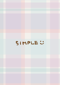 Check patterns Purple smile2 from Japan