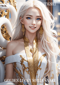 Golden White Snake of Luck 06