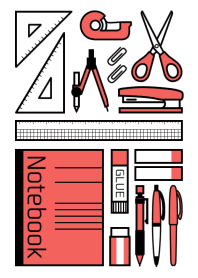 STATIONERY SET[RED]
