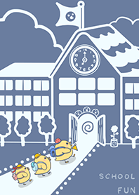 Yellow Duck School fun-Indigo (Blue3)