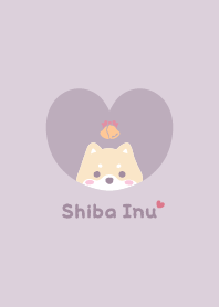 Shiba Inu2 bell - PurplePink