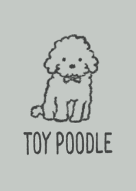 Doodle dog -toy poodle- SKY GRAY