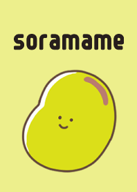 Cute broad bean theme 3