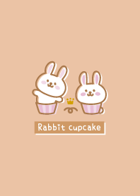 Rabbit cupcake.Crown.orange