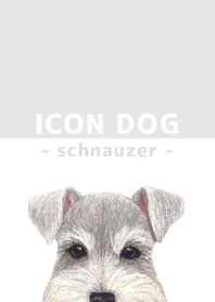 ICON DOG - schnauzer - GRAY/05