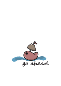 whale swimming forward
