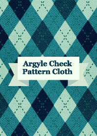 Argyle Check Pattern Cloth Green