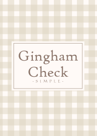 Gingham Check-Natural Beige 5