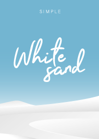 White sand