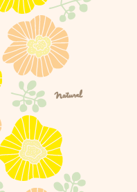 Fashionable flowers and lea...
