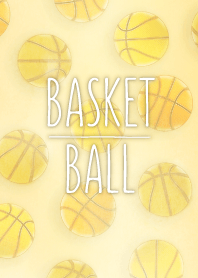水彩風 バスケットボールきせかえ ◆黄◆