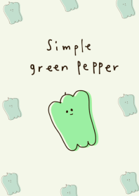 เรียบง่าย พริกหยวก เขียว