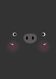 Simple Black Pig Face theme
