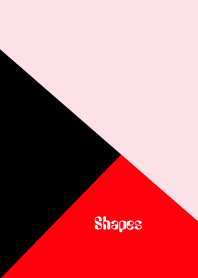 Shapes PINK+BLACK+RED Theme.