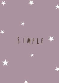 simple. Dull purple and stars.