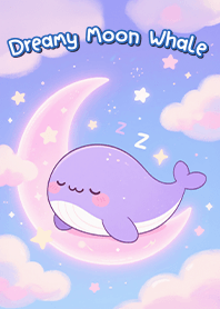 Dreamy Moon Whale