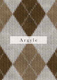 Argyle Style Embroidery beige 19