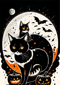 halloween cat 8A3C01