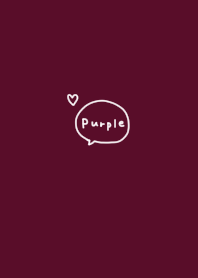 Grape color. Simple. Handwritten.