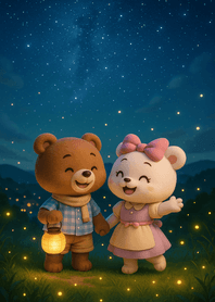 Starry Night Bear Lanterns