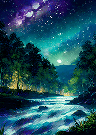 Beautiful starry night view#98