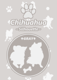 Chihuahua ~Silhouette~ GRAY♣