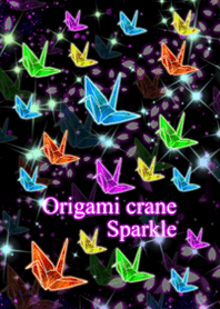 origami crane sparkle