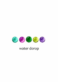Colorful waterdrop button