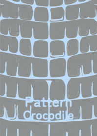 Pattern Crocodile Aluminum gray