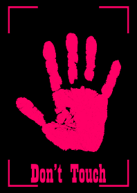 Fingerprint Hand - Don't Touch My Line