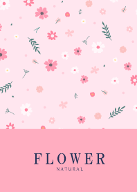 FLOWER MILKY PINK -NATURAL 113