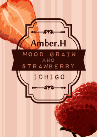 Wood grain and strawberry No.1