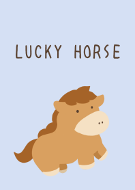 LUCKY HORSE THEME/BLUE GRAY