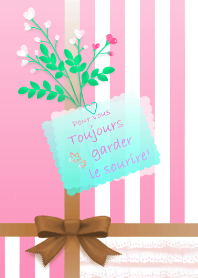 Ribbon Theme (pink x chocolate)
