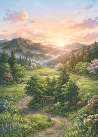Countryside Path at Dawn